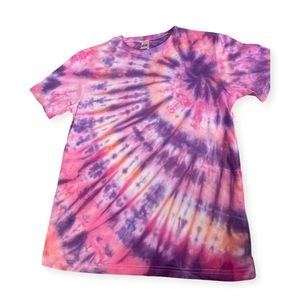 Top swirl tie dye girls shirt